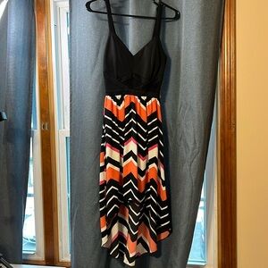 Charlotte Russe Chevron High Low Dress